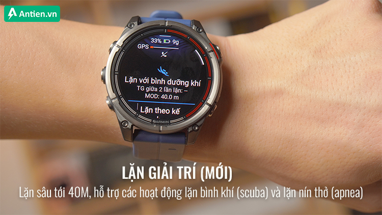 Thoả sức khám phá dưới đại dương với khả năng lặn sâu tới 40M