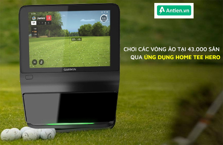 Sử dụng Home Tee Hero, golfers có thể thử sức tại các sân nổi tiếng trên khắp thế giới