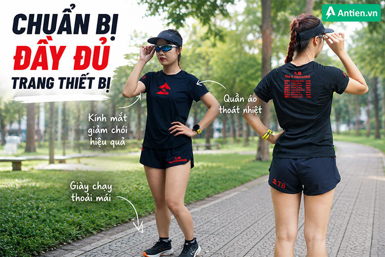 Chuẩn bị những trang phục, giày dép thoải mái nhất để đi race bứt phá hơn