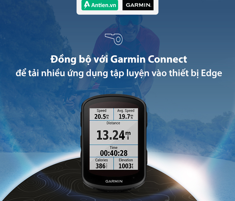 Garmin Connect cho phép bạn tải thêm nhiều ứng dụng tập luyện vào thiết bị, iệc đạp xe trở nên thú vị 