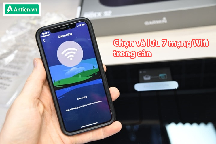 Dễ dàng kết nối với 7 mạng Wifi khác nhau để di chuyển cân đến nhiều vị trí