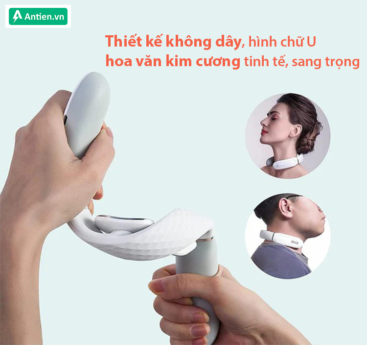 SKG 4356E thiết kế tối giản không dây với hoa văn kim cương sang trọng