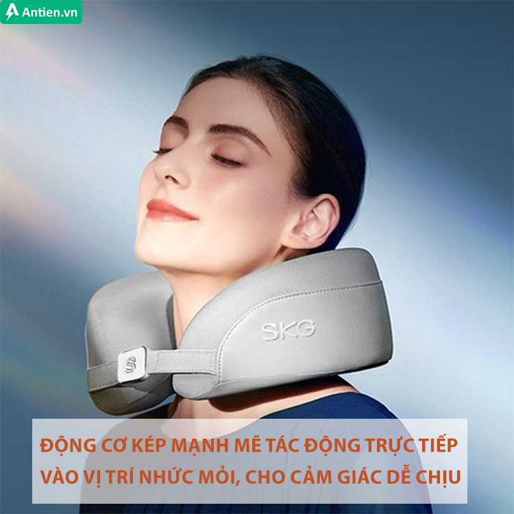 Thay vì sử dụng động cơ đơn, động cơ kép trên SKG N5-E tác động trực tiếp vào vùng nhức mỏi