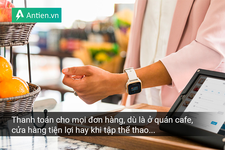 Tất cả giao dịch dù ở quán cafe, trung tâm thương mại, khi đang tập thể thao... đều thanh toán dễ dàng với Garmin Pay