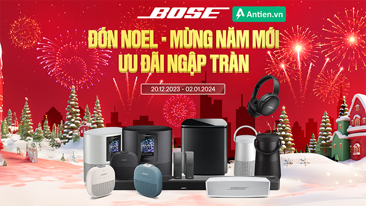 Loa/ tai nghe Bose giảm tới 22% chào đón Giáng Sinh và Năm Mới, từ 20.12.2023 - 02.01.2024