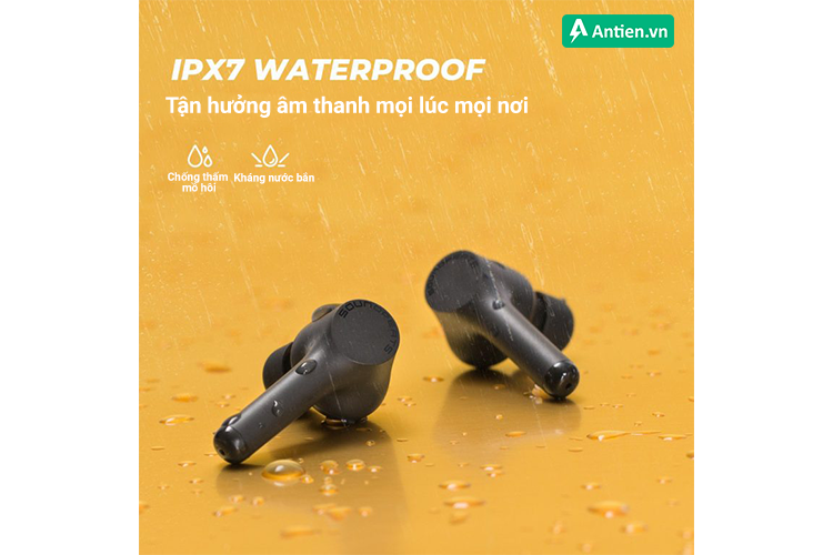 Chống nước và kháng mồ hôi chuẩn IPX7