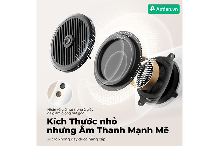 Âm thanh mạnh mẽ bất chấp kích thước nhỏ gọn