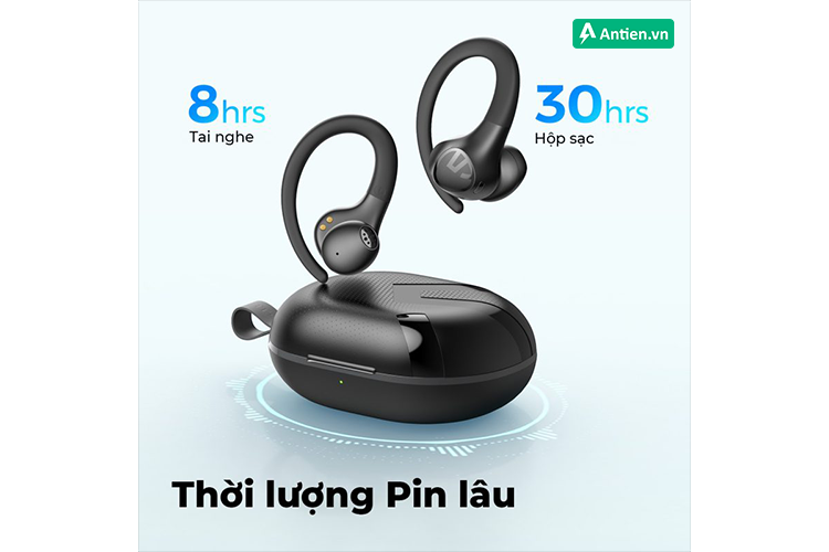 Thời lượng pin lên đến 30h nghe liên tục cho trải nghiệm âm nhạc trọn vẹn