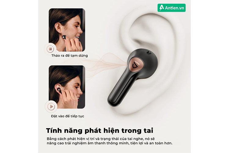 Tai nghe Bluetooth SoundPEATS Air4 Pro cảm biến