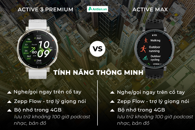 Cả 2 phiên bản nhà Amazfit đều tích hợp loa/mic cho phép bạn nghe - gọi ngay trên cổ tay