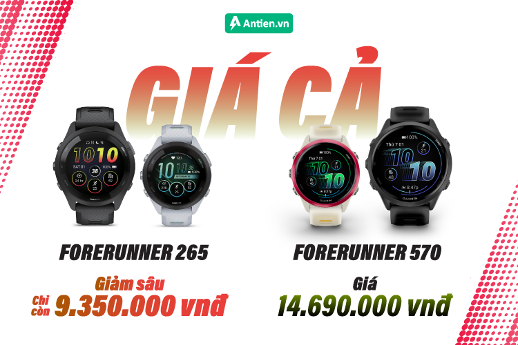Hiện tại Forerunner 265 đang có mức giá cực tốt, thời điểm vàng cho đồng run xuống tiền