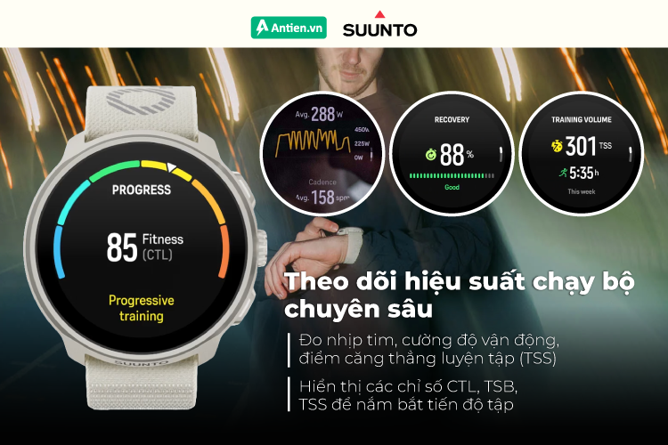 Theo dõi hiệu suất tập luyện chuyên sâu để chạy thông minh, khoa học hơn 