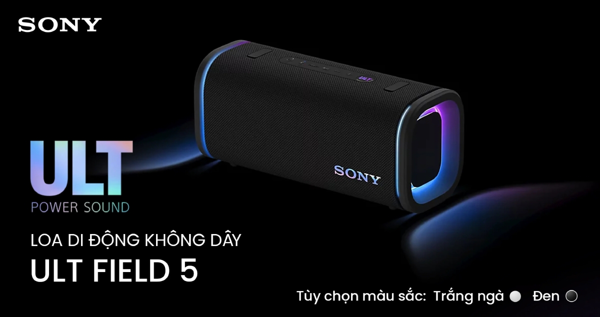 Thiết kế nhỏ gọn tiện lợi của loa Sony ULT Field 5