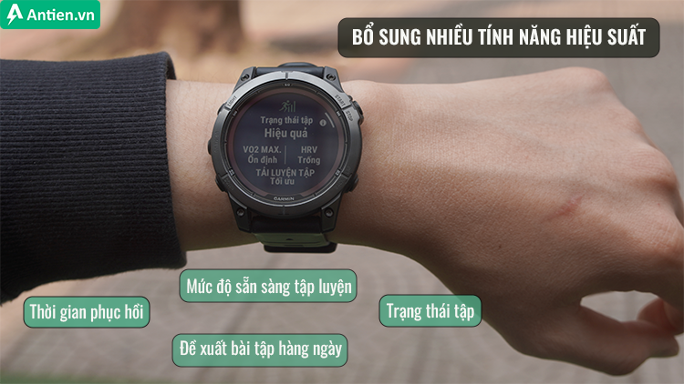 Fenix 7 Pro được trang bị thêm rất nhiều tính năng theo dõi hiệu suất tập luyện