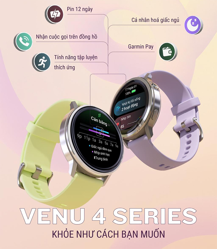 Làm chủ sức khoẻ, định hình phong cách cùng Venu 4 trong năm mới