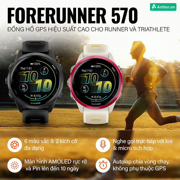 Forerunner 570 là lựa chọn cho ai muốn nâng cấp hiệu suất nhưng tối ưu chi phí