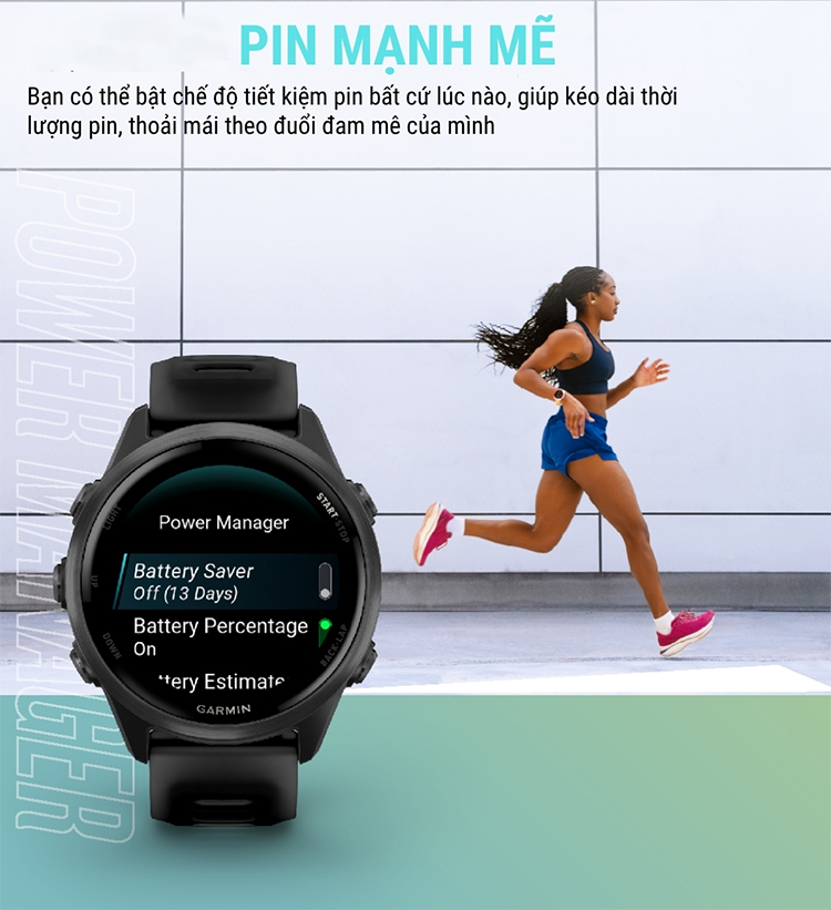 Forerunner Series cho thời lượng pin dài, sẵn sàng cùng bạn chinh chiến mọi địa hình