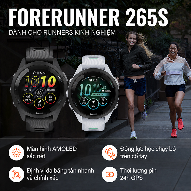 Forerunner 265S dành cho các nàng yêu đường chạy