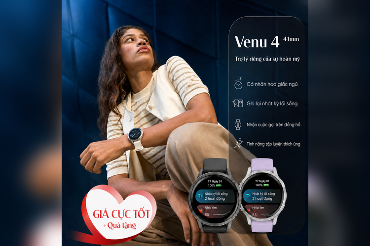 Venu 4 - 41mm thích hợp cho nàng đa nhiệm, thích trải nghiệm công nghệ mới