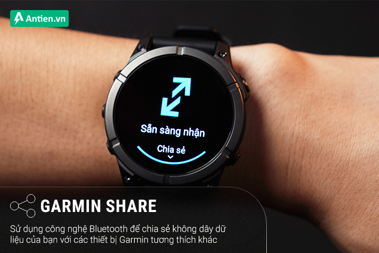 Dễ dàng chia sẻ các vị trí, hành trình và bài tập đã lưu với thiết bị Garmin tương thích