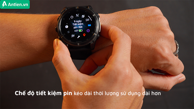 Không chỉ cho tuổi thọ pin khủng, các phiên bản của Fenix 8 còn có chế độ tiết kiệm pin để kéo dài thời lượng sử dụng