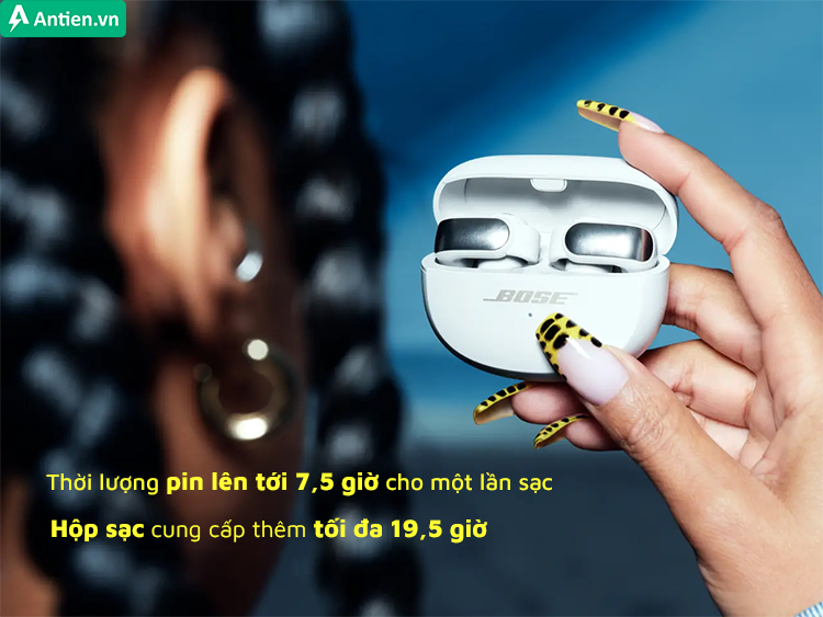 Thỏa sức trải nghiệm âm nhạc mà không lo bị gián đoạn với tuổi thọ pin cực bền