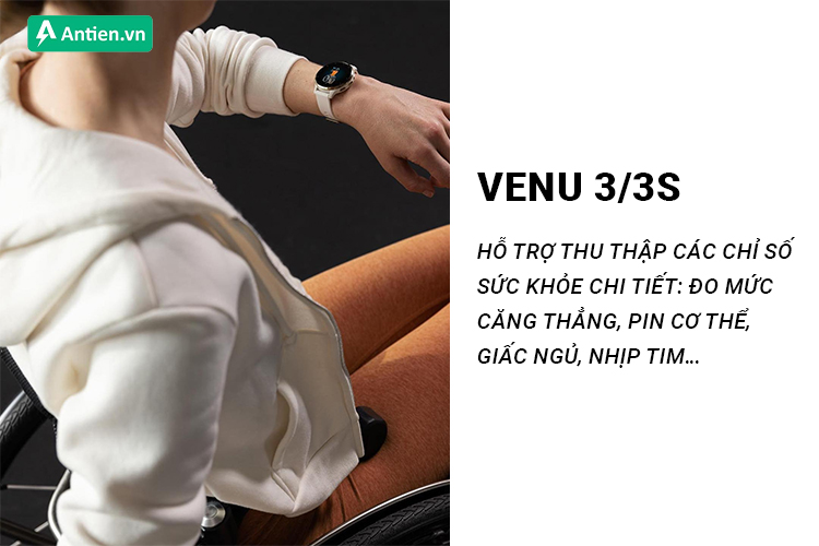 Người dùng xe lăn có thể sử dụng Garmin Venu 3/3S để theo dõi nhiều chỉ số sức khỏe cơ thể