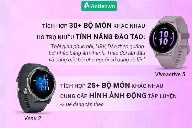 Vivoactive 5 có thêm chế độ hỗ trợ người dùng xe lăn với các bài tập riêng