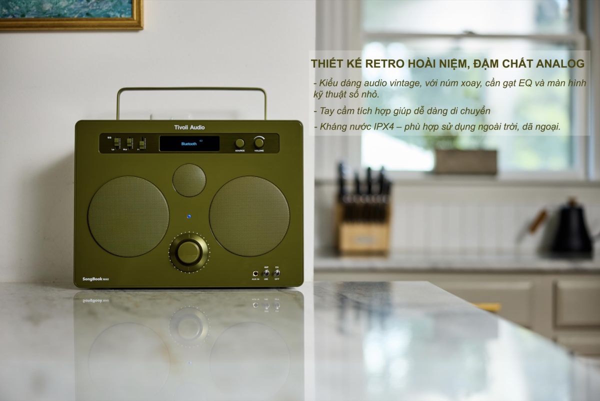 Loa bluetooth Tivoli SongBook MAX - Một món decor có tính ứng dụng cao
