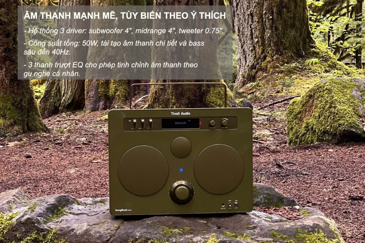 Loa bluetooth Tivoli Audio SongBook MAX sở hữu âm thanh 3 chiều mạnh mẽ – Tùy biến theo phong cách riêng