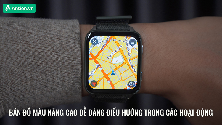 Bản đồ màu hiển thị thông tin sống động trên màn hình lớn 