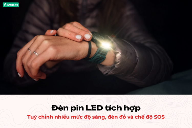 Đèn pin LED chiếu sáng mọi con đường bạn đi, hỗ trợ tập luyện về đêm tiện lợi