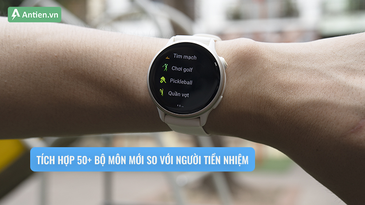 So với Vivoactive 5, bản 6 được bổ sung thêm hơn 50 bộ môn thể thao mới để nâng cao trải nghiệm người dùng