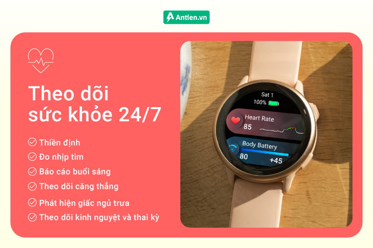 Được coi là "trợ lý" sức khoẻ theo dõi các chỉ số toàn diện, chính xác từng nhịp thở