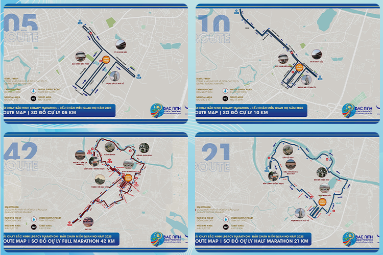 4 cự ly tại Bắc Ninh Legacy Marathon 2025