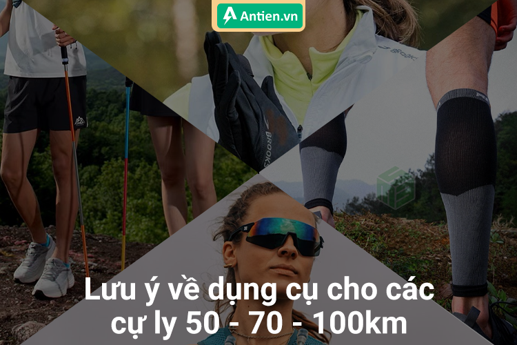 Một số dụng cụ và thiết bị bắt buộc trong các cự ly từ 50km đến 100km