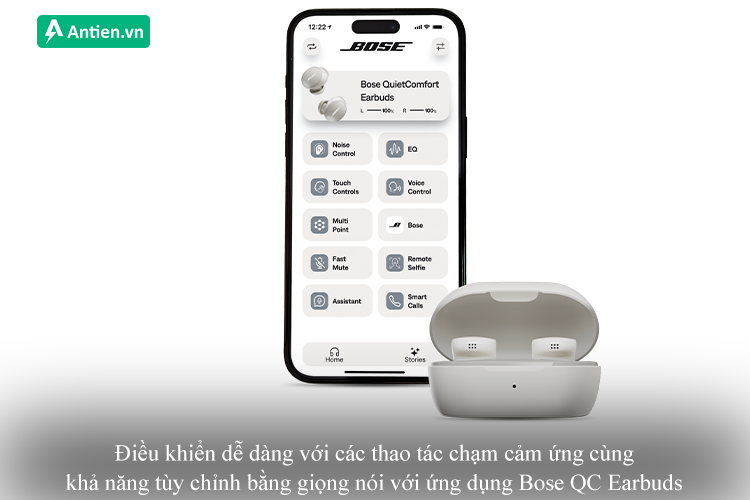 Thao tác điều khiển cảm ứng dễ dàng