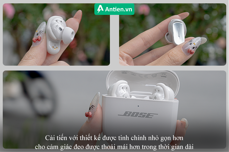 Cải tiến với thiết kế được tinh chỉnh nhỏ gọn hơn cho cảm giác đeo được thoải mái hơn trong thời gian dài