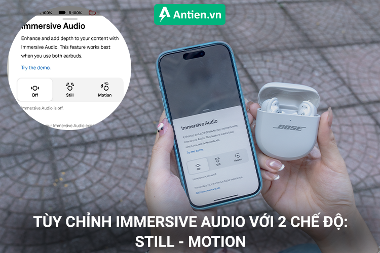 Tùy chỉnh chế độ âm thanh vòm với 2 chế độ riêng biệt