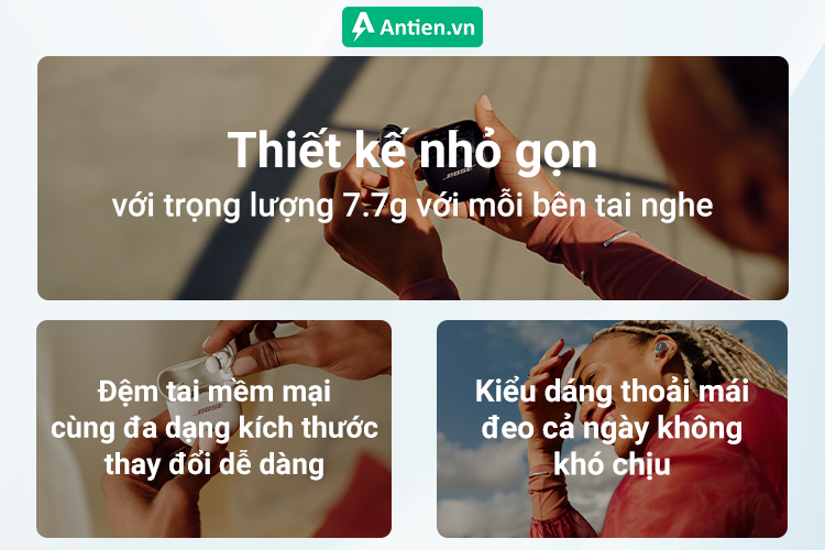 Thiết Kế Nhỏ Gọn, Thoải Mái Cả Ngày