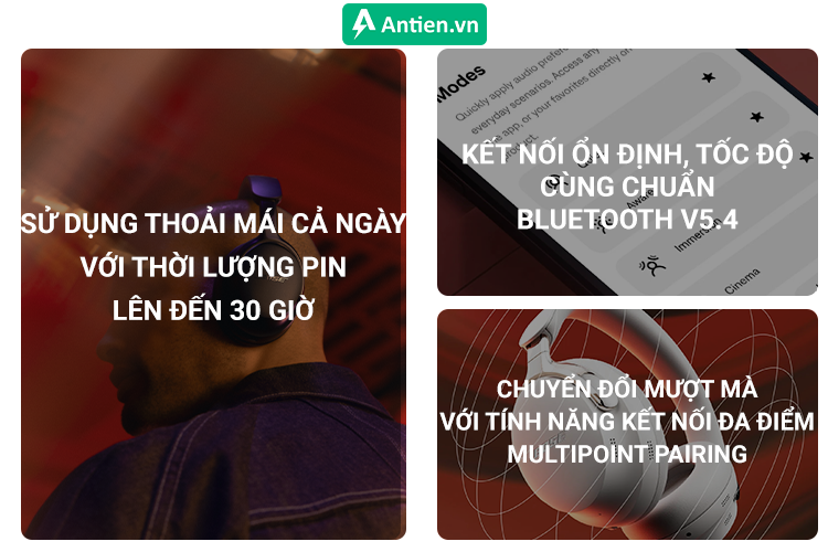 Kết nối ổn định, mượt mà cùng khả năng Bluetooth V5.4