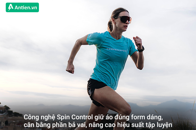 Công nghệ Spin Control giữ áo luôn đúng form dáng, nâng cao hiệu suất tập luyện