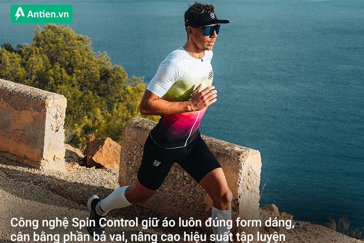 Công nghệ Spin Control giữ áo luôn đúng form dáng, nâng cao hiệu suất tập luyện