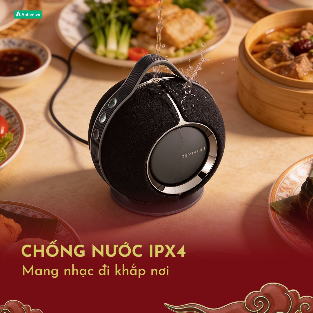 Chống Nước IPX4 – Linh Hoạt Mọi Không Gian