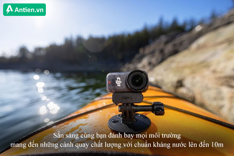 Sẵn sàng đồng hành cùng bạn đánh bay thời tiết với khả năng kháng nước chuẩn lên đến 10m