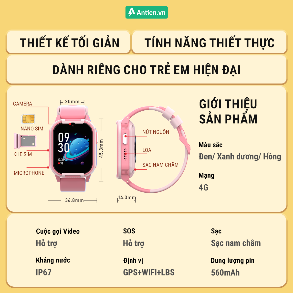 Thiết kế bo viền bảo vệ kính cường lực bảo vệ đồng hồ tốt hơn khi trẻ nghịch ngợm