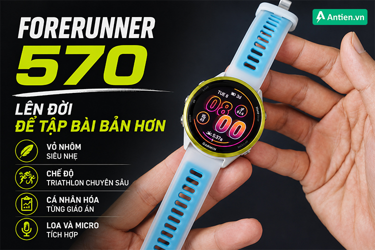 Định hình phong cách chạy bộ mới cùng Forerunner 570