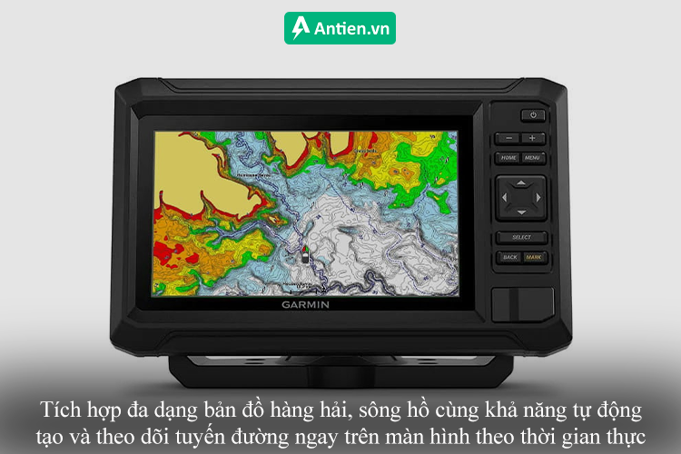 Hỗ trợ đa dạng bản đồ giúp bạn theo dõi và tự tạo tuyến đường tự động trên biển