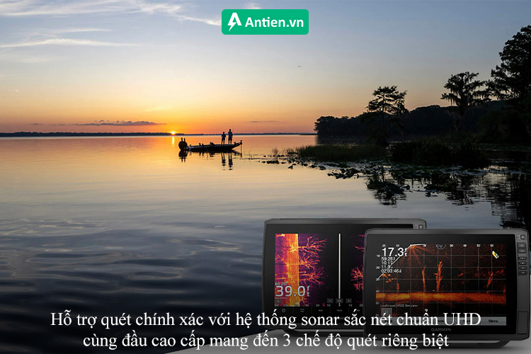 Hỗ trợ quét chính xác với hệ thống sonar đa chức năng sắc nét