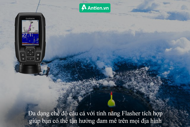 Đa dạng chế độ cho cần thủ với tính năng Flasher tích hợp